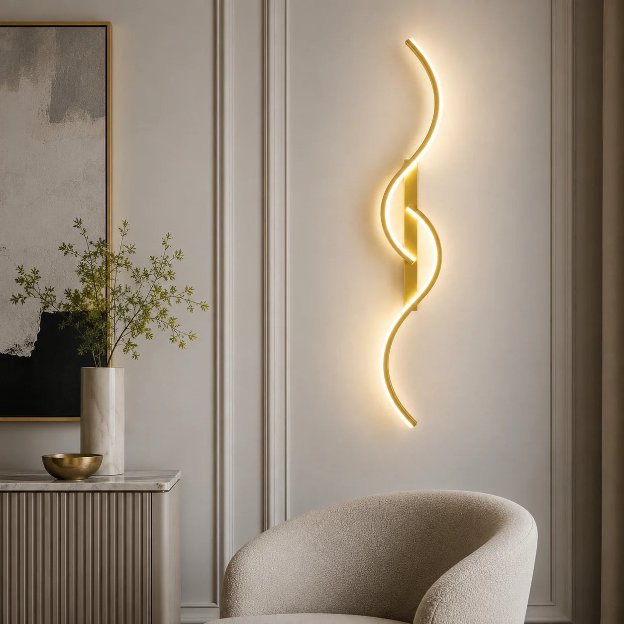 Arandela Aria LED Escultural