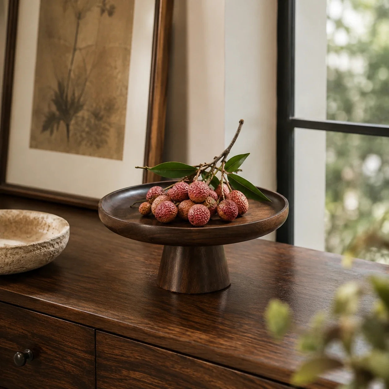 Bandeja Pedestal Évora em Madeira