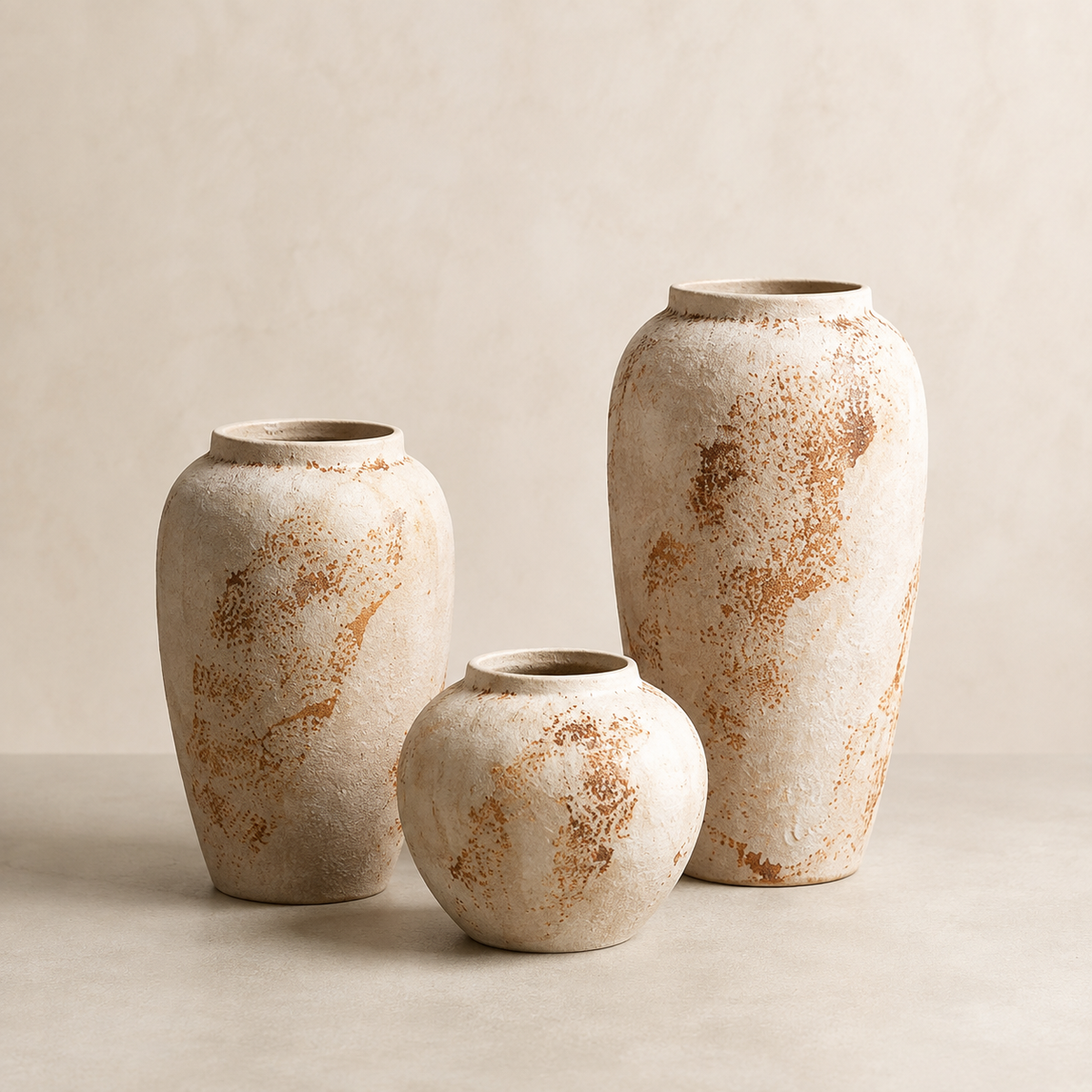 Vaso Ravena em Cerâmica Texturizada