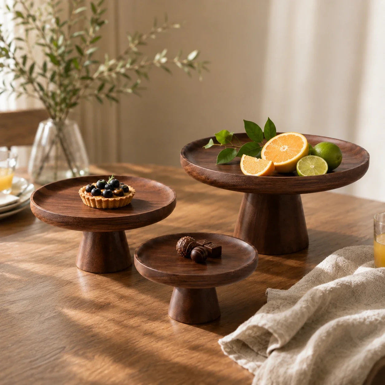 Bandeja Pedestal Évora em Madeira