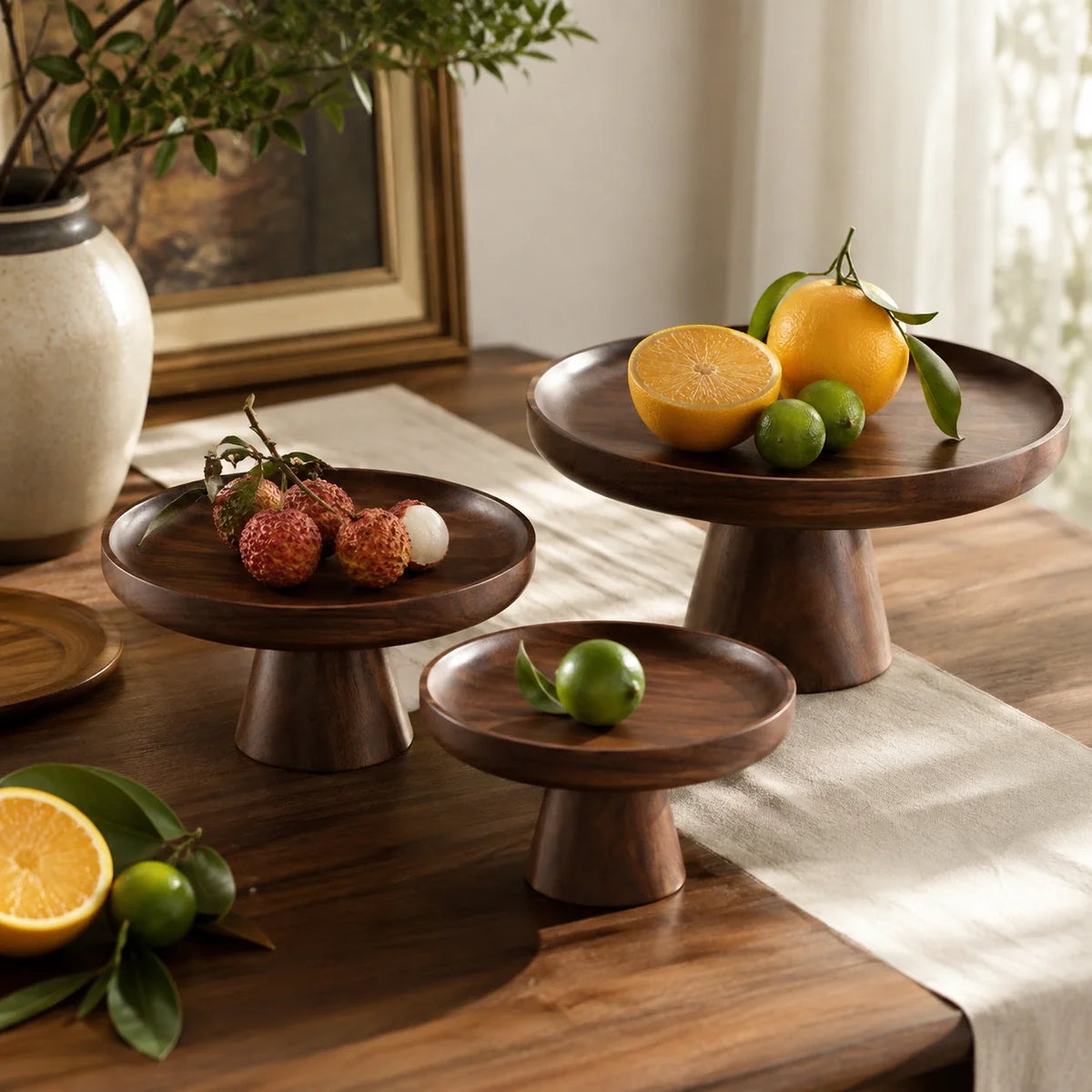 Bandeja Pedestal Évora em Madeira