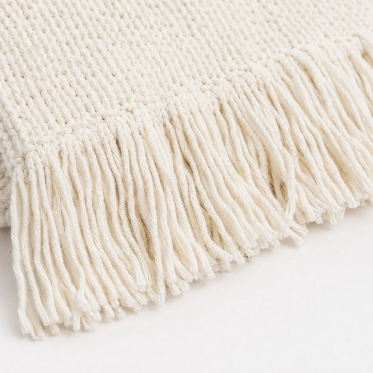 Manta Ravie em Tricô Texturizado Off-White