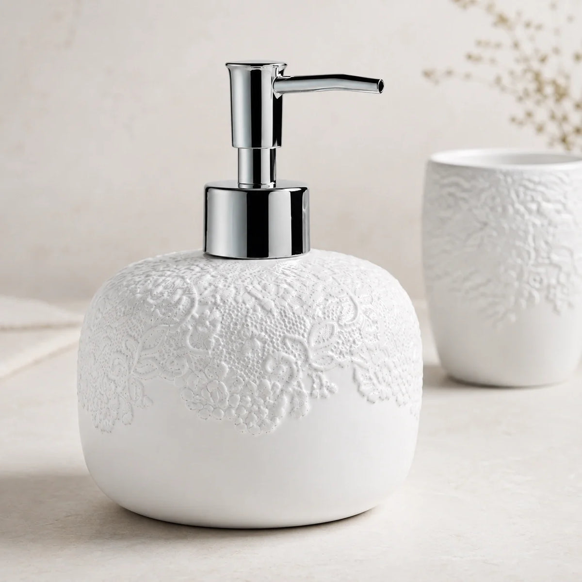 Kit Lavabo Éloise em Cerâmica – 4 Peças
