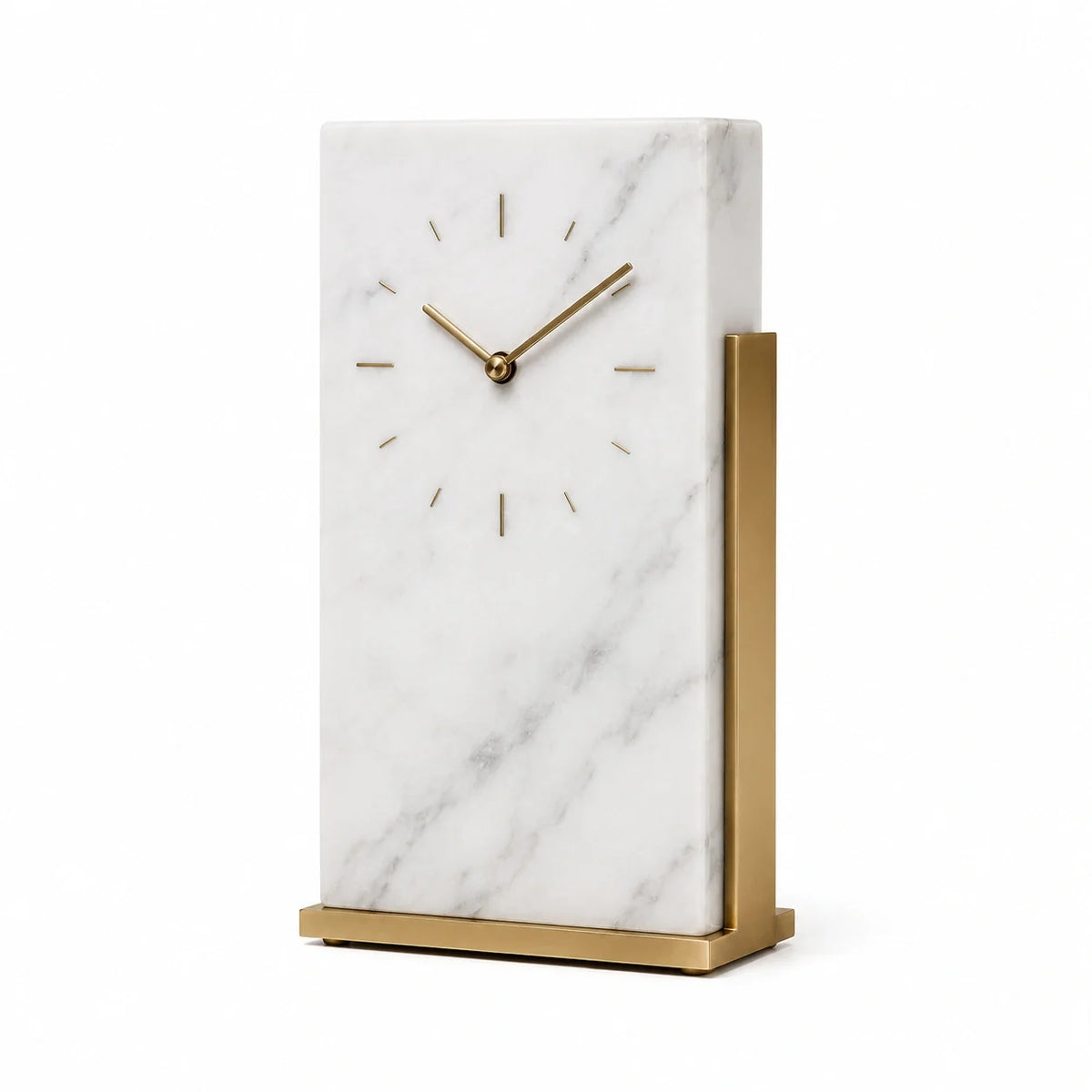 Relógio de Mesa Orsay em Mármore Natural e Latão