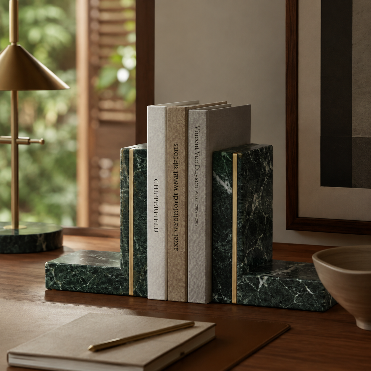 Aparador de Livros Maelle em Mármore