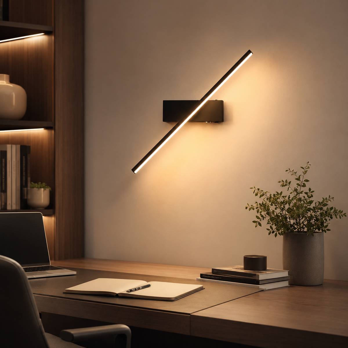Arandela Lume LED Recarregável com Controle por Toque