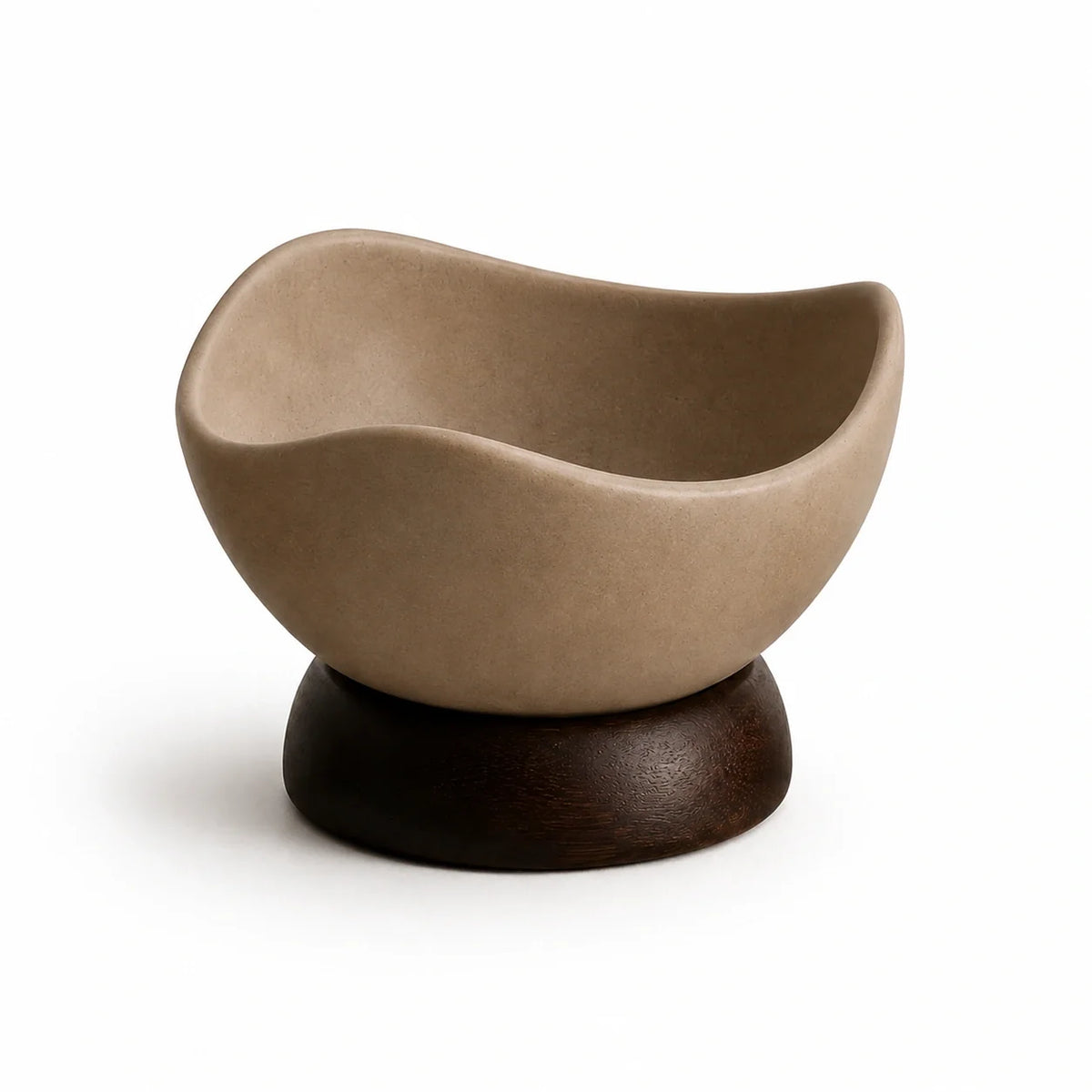 Bowl Évora em Cerâmica com Base de Acácia