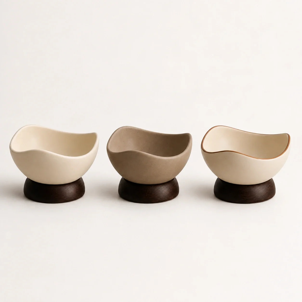 Bowl Évora em Cerâmica com Base de Acácia