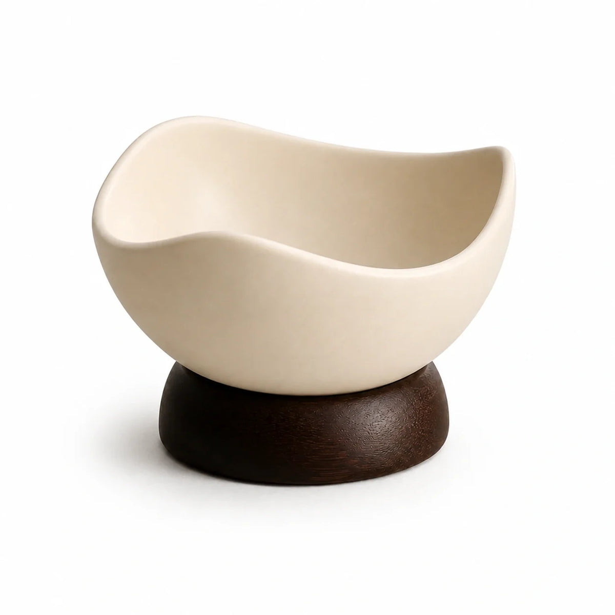 Bowl Évora em Cerâmica com Base de Acácia