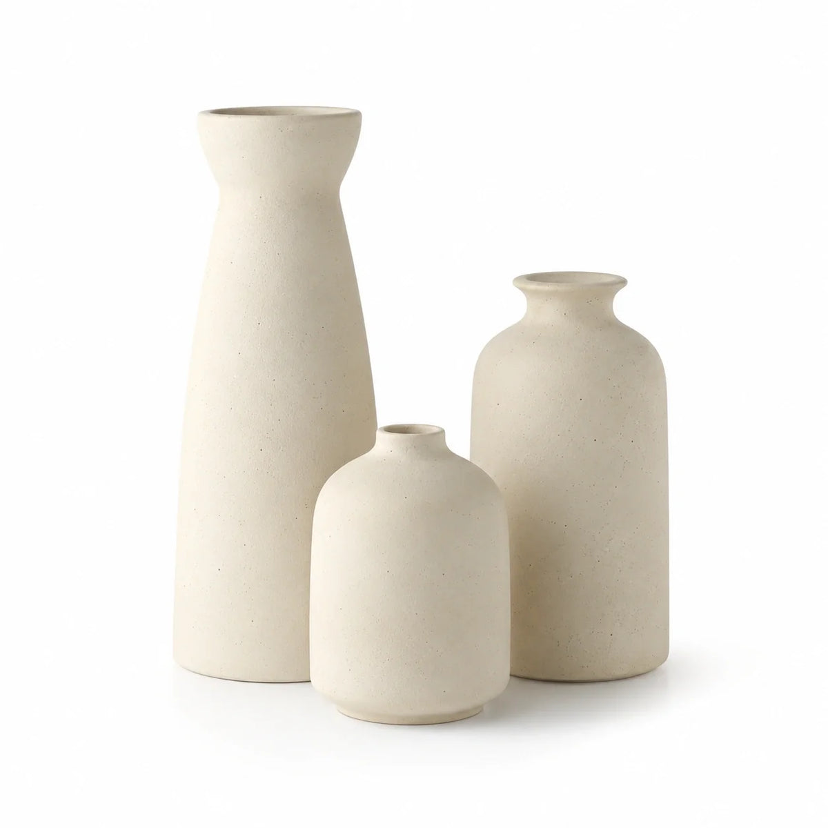 Conjunto de Vasos Maelle em Cerâmica com 3 Peças