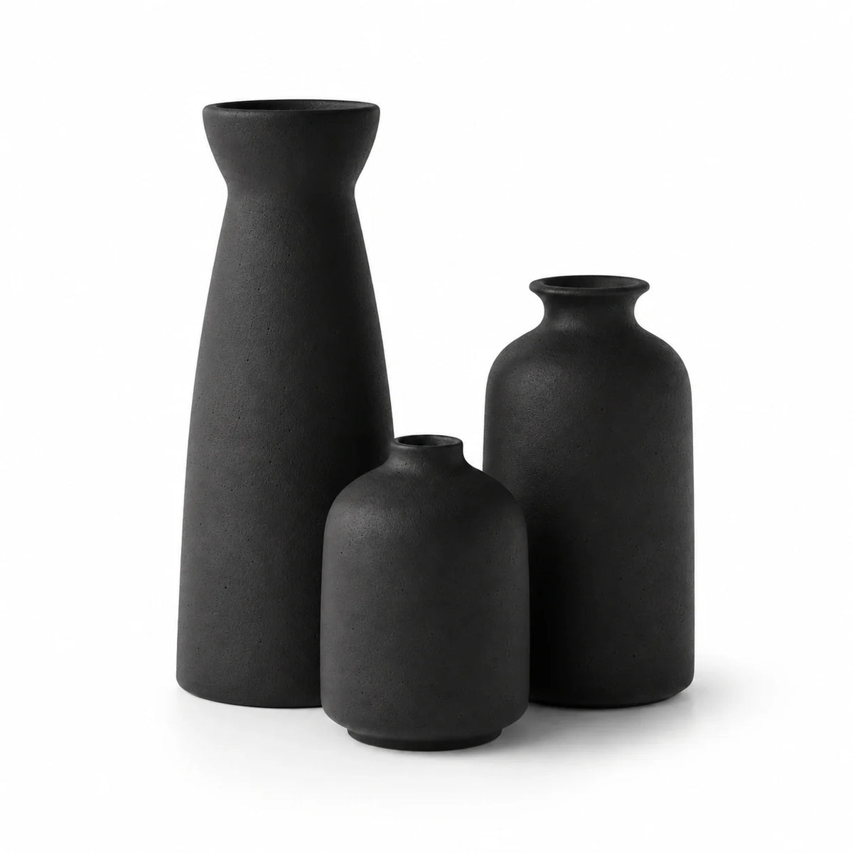 Conjunto de Vasos Maelle em Cerâmica com 3 Peças