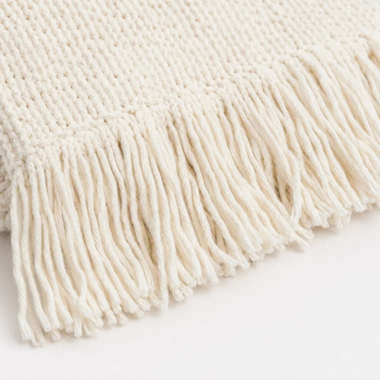 Manta Ravie em Tricô Texturizado Off-White