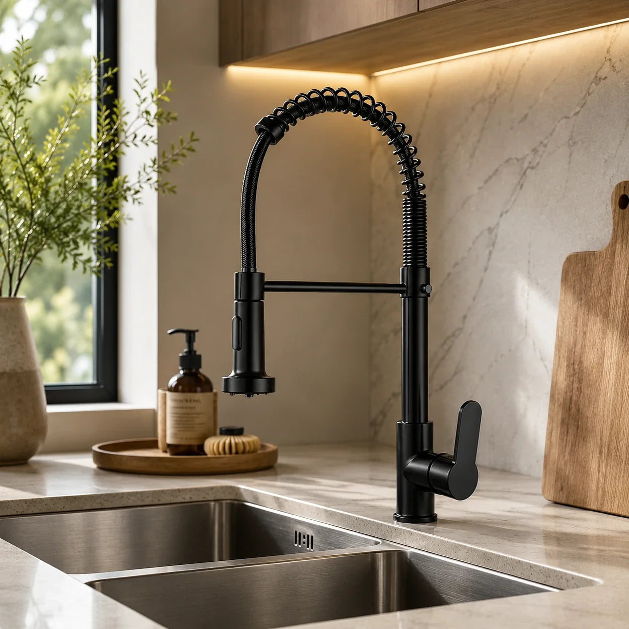Torneira Gourmet Monocomando para Cozinha Vellora com Ducha Extensível