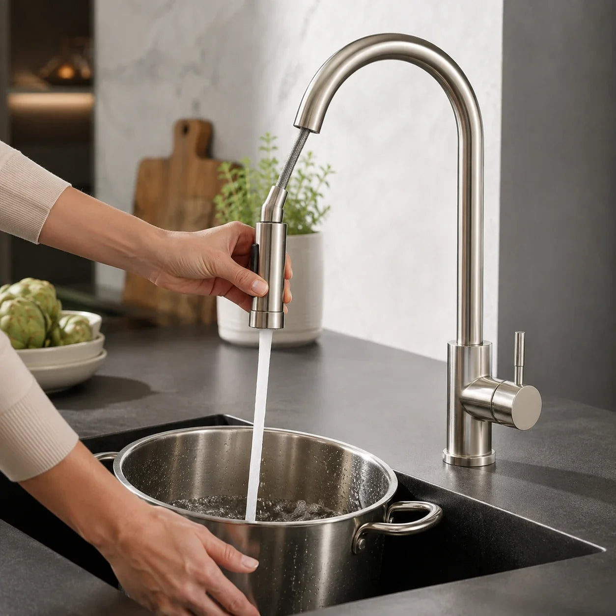 Torneira Gourmet Sienne Touch 360° Monocomando